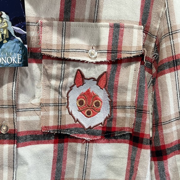 Studio Ghibli Princess Mononoke San Flannel - Picture 10 of 12